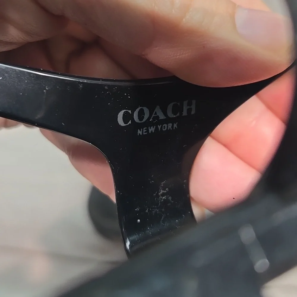 Coach Piccadilly Jelly Hard Rubber Women's Sandals Thong Slide Beach Shoes Sz 8B - Picture 10 of 11